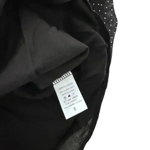 NWT - Hayden Black and White Polka Dot Dress with Tie Front - Size S - Picture 4 of 7